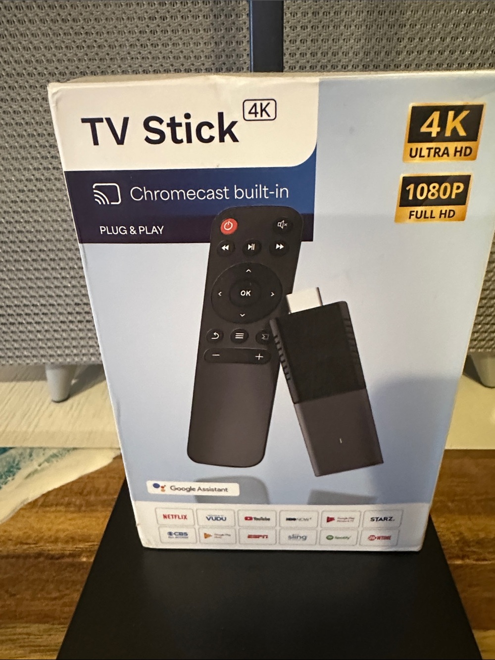 TV Stick 4K Chromecast Built-In - Black